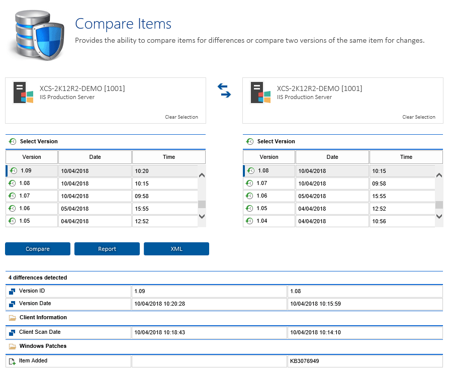 screenshot of XIA Configuration